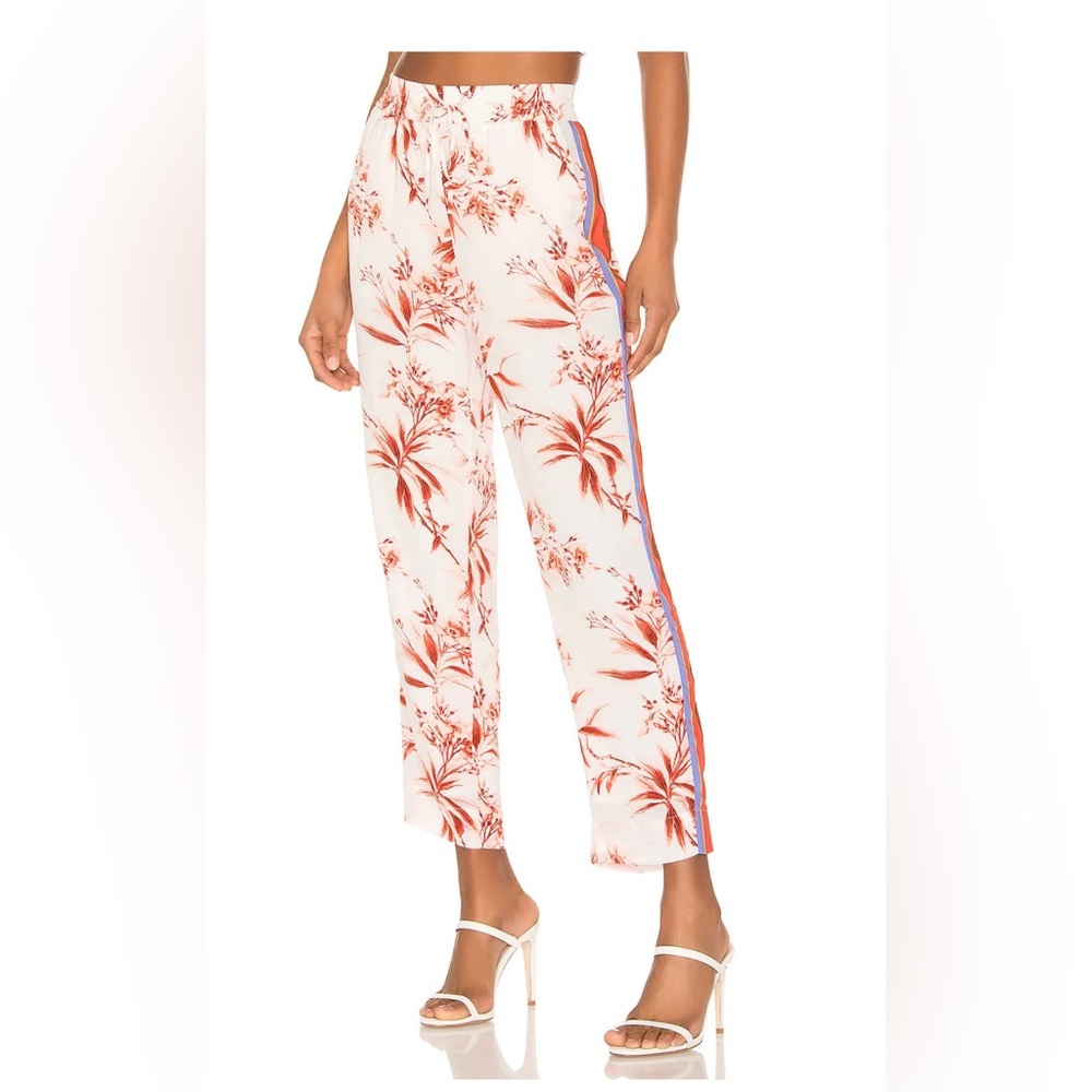 Joie Women's Quisy Pants, Porcelain, White, Floral, Small
